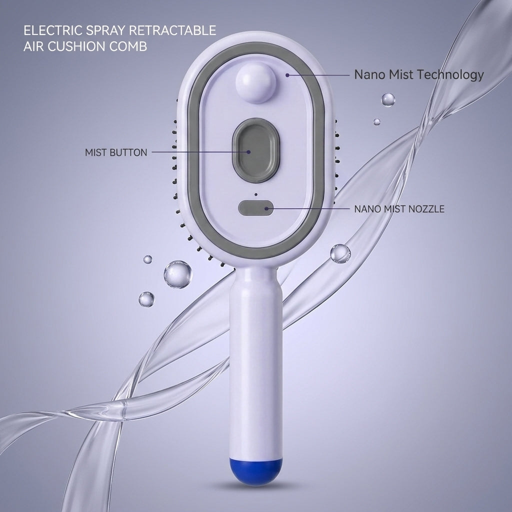 Electric Spray Retractable Comb
